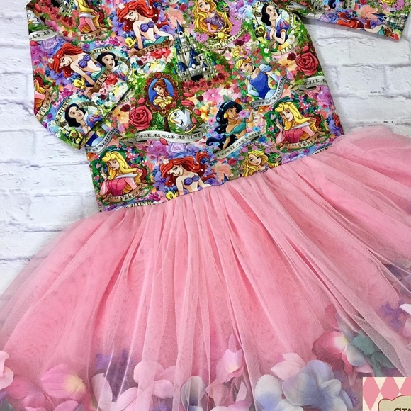 strapless open back dress A Leading Role x Disney Princess Belle Premium Washable Dress Up